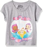 👧 bubble guppies toddler girls' short sleeve t-shirt logo