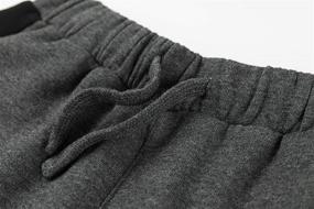 img 2 attached to 👖 ALAVIKING Contrast Boys' Clothing Brushed Fleece Sweatpants