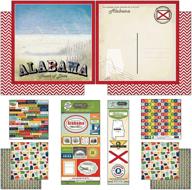 alabama vintage scrapbook kit - 📸 themed paper and stickers by scrapbook customs logo