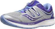 saucony women's purple hurricane running shoes for women logo