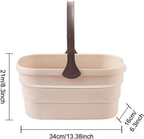 img 3 attached to 🪣 Eyliden Collapsible Bucket: Sturdy, Compact, & Flexible Handle for Convenient Cleaning, Hiking, Camping, and Survival