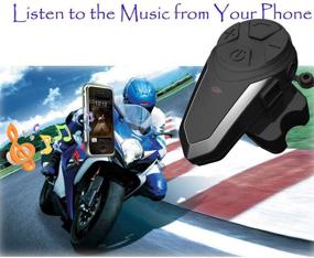 img 2 attached to Motorcycle Communication Interphone Waterproof Range 1000M