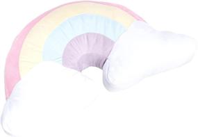 img 3 attached to 🦄 Amazon Basics Kids Unicorns & Rainbows Decorative Pillow - Rainbow Dreamland: A Magical Touch for Kids' Bedrooms