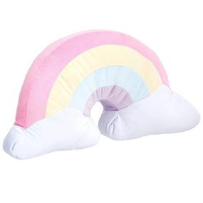 img 4 attached to 🦄 Amazon Basics Kids Unicorns & Rainbows Decorative Pillow - Rainbow Dreamland: A Magical Touch for Kids' Bedrooms