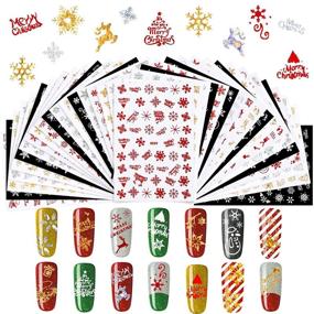 img 4 attached to Christmas Metallic Stickers Self Adhesive Snowflakes