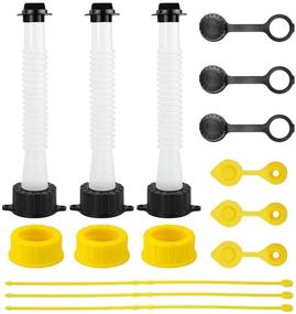 img 4 attached to 🔧 ATDIAG Gas Can Spout Replacement Kit, Flexible Pour Nozzle with Gasket - Universal Gas Can Nozzle Replacement for Old & Most 1/2/5/10 Gallon Oil Cans - Includes Seal Gasket, Vent Caps, Plugs, Extensions