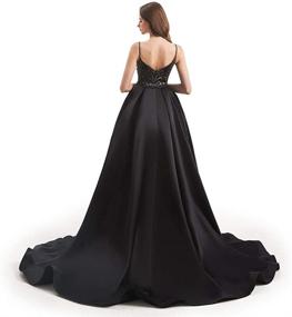 img 1 attached to Leyidress Mermaid Evening Dress with Removable Train for Prom Party and Celebrity Events