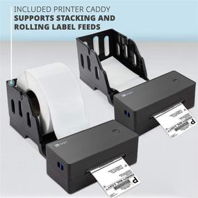 img 2 attached to 🔖 Logia Thermal 300 DPI Label Printer: High-Speed 4x6 & Barcode Printer for Shipping & Postage Labels, Commercial Grade – Compatible with Amazon, eBay, Etsy, Stamps.com, etc. – Features Fanfold and Roll Label Holder