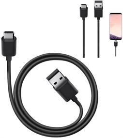 img 1 attached to 🔌 Original Samsung USB-C Data Charging Cable for Galaxy S9/S9+/Note 9/S8/S8+ - Black EP-DG950CBE - Bulk Packaging: Trusted and Reliable
