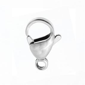 img 3 attached to 🔒 Валирия 20 штук Серебряное кольцо из нержавеющей стали - Идеально подходит для создания ювелирных изделий.