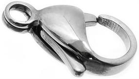 img 2 attached to 🔒 Валирия 20 штук Серебряное кольцо из нержавеющей стали - Идеально подходит для создания ювелирных изделий.