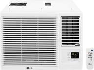 🌬️ lg lw1216hr 11,500/12,000 btu window-mounted air conditioner with 9,200/11,200 btu heat function, 230v, 12000, white logo