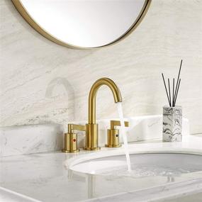 img 2 attached to TimeArrow TAF830C PB: Brushed Widespread Bathroom Faucet- A Perfect Addition for Elegance and Functionality