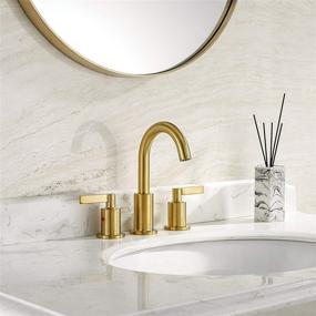 img 3 attached to TimeArrow TAF830C PB: Brushed Widespread Bathroom Faucet- A Perfect Addition for Elegance and Functionality