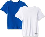 calvin klein classic crewneck boys' clothing: tops, tees, and shirts logo