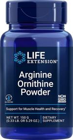 img 3 attached to 🔋 Увеличьте долголетие с порошком аргинина орнитина Life Extension, 150 грамм