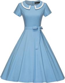 img 4 attached to 👗 GownTown Vintage Swing Dresses for Women - 1950s Inspired & Stretchy