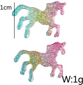 img 2 attached to 🐴 Cute & Colorful Shine: Summer Jewelry - Horse Stud Earring for Girls