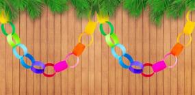 img 1 attached to 🔖 Mighty Bright Paper Chain Strips: 180 Assorted Color Strips - 1x8 Inches