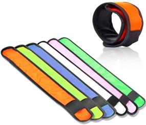 img 1 attached to 💡 6-Pack LED Light Up Band Slap Bracelets for Night Safety - Ideal for Cycling, Walking, Running, Concerts, Camping & Outdoor Sports