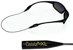 img 2 attached to 👓 Cablz XL Eyewear Retention System - 12 Inches, Black Cord