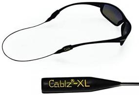 img 1 attached to 👓 Cablz XL Eyewear Retention System - 12 Inches, Black Cord