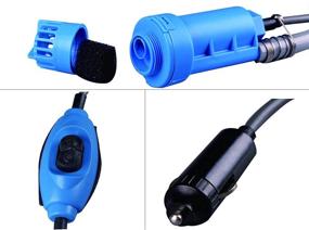 img 1 attached to 🚿 LIEBMAYA 12V Car Cigarette Lighter Portable Shower: Ideal for Outdoor Camping, Car Washing, Dog Cleaning - Blue