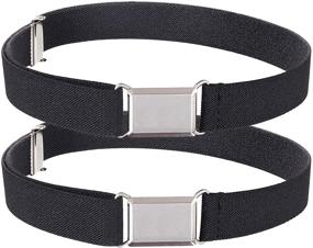 img 4 attached to Silver Square Men's Accessories – Elastic Adjustable Stretch