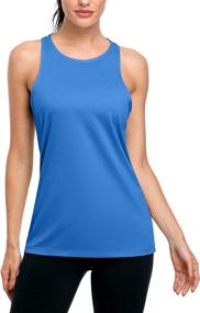 img 3 attached to 🏋️ ATTRACO Women's Racerback Keyhole Mesh Workout Tank Tops: Stylish Yoga Gym Exercise Apparel