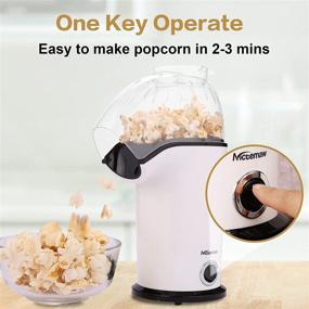 img 3 attached to Nictemaw Hot Air Popcorn Machine - Make Delicious & Healthy Popcorn with Measuring Cup and Top Lid