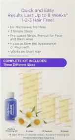 img 2 attached to Sally Hansen Hair Remover Wax Strip Kit (Face): Effortless Facial Hair Removal in 6 Fl Ounce