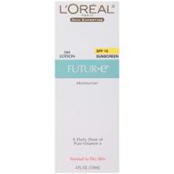 💧 l'oreal paris skin expertise future moisturizer with pure vitamin e, spf 15 - 4 oz logo