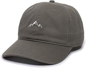 img 4 attached to 🏔️ Soft Cotton Unstructured Mountain Dad Hat by Outdoor Cap