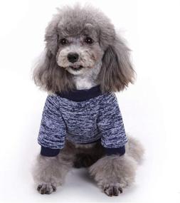 img 1 attached to DOGGYZSTYLE Sweater Thickening Knitwear Customes