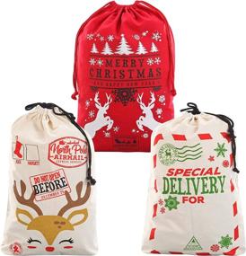 img 4 attached to 🎅 Christmas Drawstring Package Storage Solutions for Retail Stores: Fixtures & Equipment