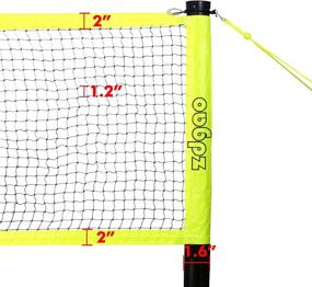 img 3 attached to 🏐 Complete Bundle: G&S Volleyball and Badminton Set with Easy Set-up Net - Perfect for Backyard and Outdoor Fun! Includes 4 Pro Badminton Rackets, Carrying Bag, Volleyball, and Ball Pump