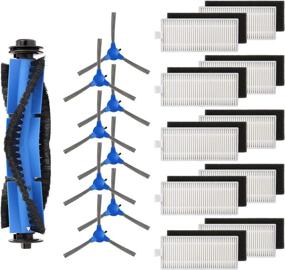 img 4 attached to 🧹 isinlive Replacement Parts Pack for eufy RoboVac 11S, 30, 30C, 15C, 12, 35C, 15T - 19 Pack (Filters, Side Brushes, Rolling Brush)