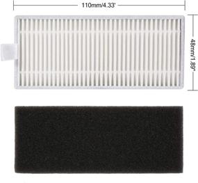 img 3 attached to 🧹 isinlive Replacement Parts Pack for eufy RoboVac 11S, 30, 30C, 15C, 12, 35C, 15T - 19 Pack (Filters, Side Brushes, Rolling Brush)