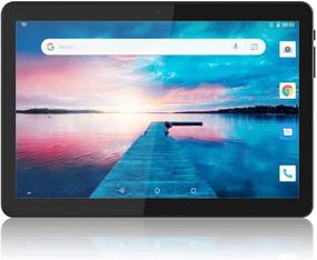 img 4 attached to 📱 10 Inch Android 8.1 Go Tablet PC | Dual Card Slot, Dual Camera, 3G Phablet | 1+16GB, GMS Certified | WiFi, Bluetooth, GPS | Black