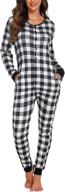 ekouaer womens union suit pajamas logo