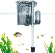 🐠 aqqa hang on filter with activated carbon, biochemical cotton, and adjustable water flow - submersible 3 in 1 filter media for aquarium логотип