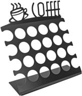 ☕️ organize and showcase your k-cups with the southern homewares countertop k-cup display holder rack - holds 24 pods in sleek black metal design логотип