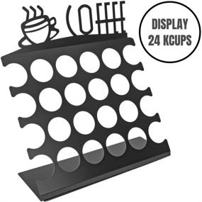 img 2 attached to ☕️ Organize and Showcase Your K-Cups with the Southern Homewares Countertop K-Cup Display Holder Rack - Holds 24 Pods in Sleek Black Metal Design