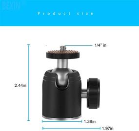 img 1 attached to 📸 Harwerrel Tripod Mini Ball Head: 360 Degree Metal Ballhead Mount for Camera, DSLR, Cell Phone, Monopod, Gopro & More