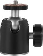 📸 harwerrel tripod mini ball head: 360 degree metal ballhead mount for camera, dslr, cell phone, monopod, gopro & more logo