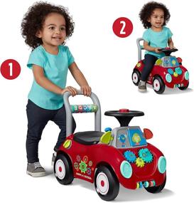 img 3 attached to Discover the Fun-Filled Adventures with the Radio Flyer Busy Buggy Red!