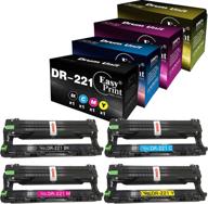 easyprint compatible 4-pack dr221 dr-221cl drum unit - ideal for brother dcp-9020cdw, hl-3140cdw, hl-3170cdw, mfc-9140cdn, mfc-9330cdw printers logo