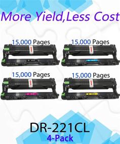img 3 attached to EASYPRINT Compatible 4-Pack DR221 DR-221CL Drum Unit - Ideal for Brother DCP-9020CDW, HL-3140CDW, HL-3170CDW, MFC-9140CDN, MFC-9330CDW Printers