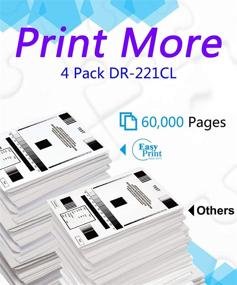img 2 attached to EASYPRINT Compatible 4-Pack DR221 DR-221CL Drum Unit - Ideal for Brother DCP-9020CDW, HL-3140CDW, HL-3170CDW, MFC-9140CDN, MFC-9330CDW Printers