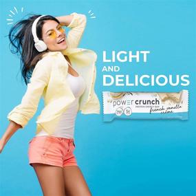 img 2 attached to Power Crunch Whey Protein Bars: Delicious High Protein Snacks, French Vanilla Creme Flavor for a Satisfying Boost (12-Pack)